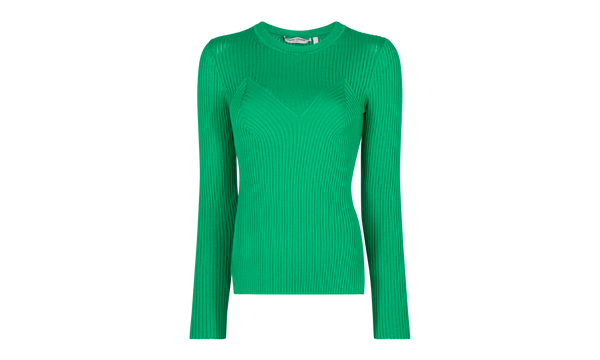 RIB KNIT SWEATER "Green"