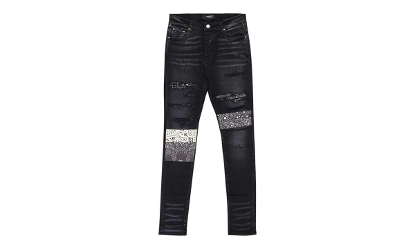 Vintage Bandana Artpatch Jean Aged "BLACK"