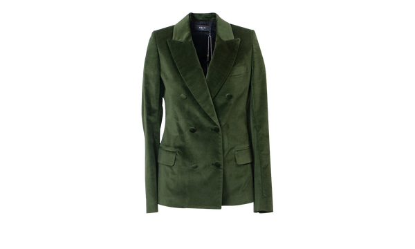 Velvet Oversize Blazer "Green"