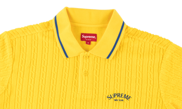 Cable Knit Terry Polo 