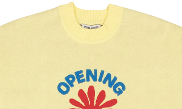 CROPPED OC FLOWER LOGO SWEATER 
