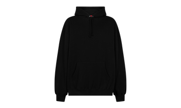 Satin Appliqué Hooded Sweatshirt 
