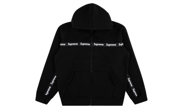 Text Stripe Zip Up Hoodie "FW 19"