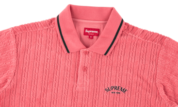 Cable Knit Terry Polo 