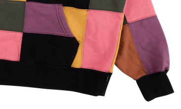 Patchwork Hooded Sweatshirt
