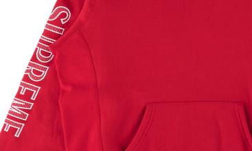 Sleeve Embroidery Hooded Sweatshirt 