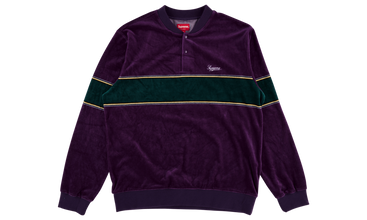 Velour Snap Henley 