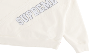 Diagonal Hooded Sweatshirt 