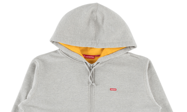 Contrast Zip Up Hooded Sweatshirt 