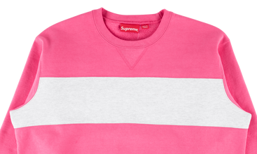 Zig Zag Stitch Panel Crewneck 