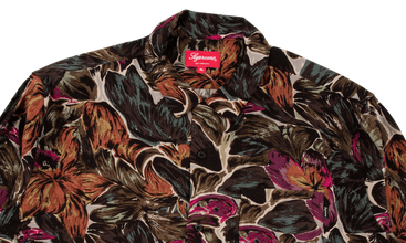 Painted Floral Rayon Shirt 