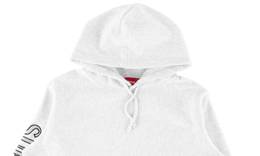 Sleeve Embroidery Hooded Sweatshirt 