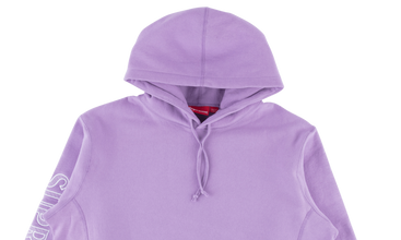 Sleeve Embroidery Hooded Sweatshirt 