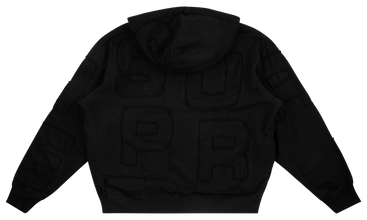 Cutout Letter Hoodie 