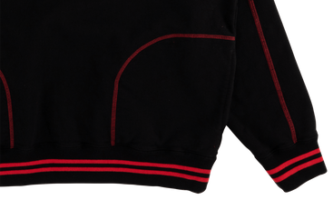 Contrast Embroidered Hoodie 