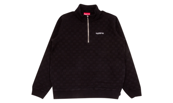 Herringbone Check Half Zip Pullover