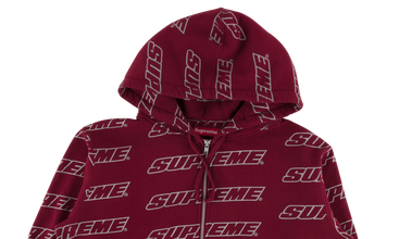 Repeat Zip Up Hooded Sweatshirt 