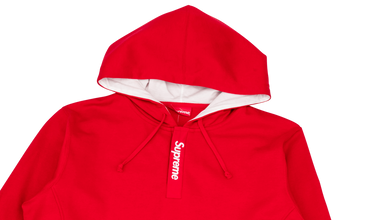 Contrast Placket Hooded Sweatshirt