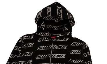 Repeat Zip Up Hooded Sweatshirt 