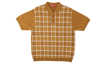 Plaid Knit Polo 