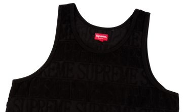 Logo Striped Terry Tank Top 