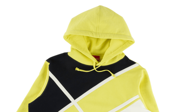 Diagonal Hooded Sweatshirt 