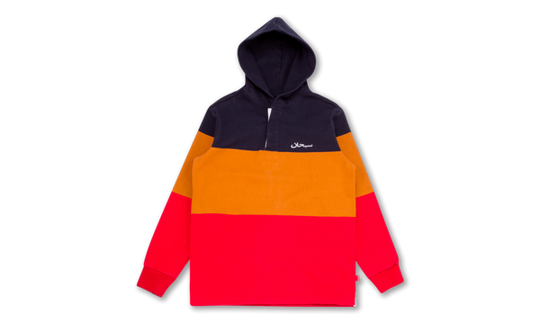Block Striped Hooded Rugby