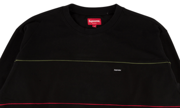Multicolor Piping Pique Crewneck 