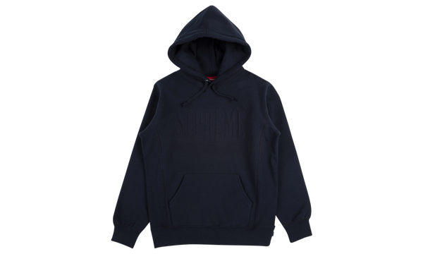 Embroidered Outline Hooded Sweatshirt