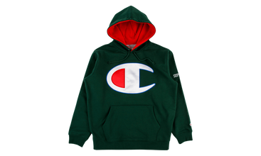 Champion Satin Logo Hooded Sweatshirt 