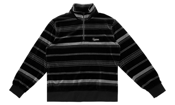 Stripe Velour Half Zip Pullove "FW 20"