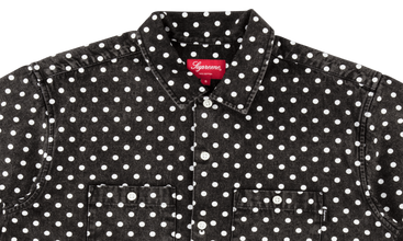 Polka Dot Denim Shirt 