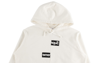 CDG Split Box Logo Hooded Sweatshirt 