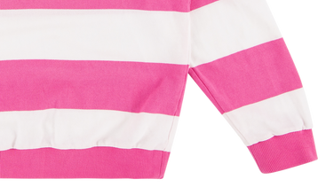 Striped Pique Crewneck 