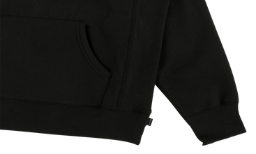 Perforated Leather Hooded Sweatshirt 