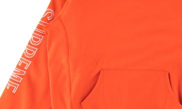 Sleeve Embroidery Hooded Sweatshirt 