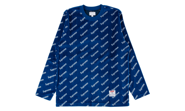 Velour Diagonal Logo L/S Top "FW 17"