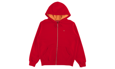 Contrast Zip Up Hooded Sweatshirt 
