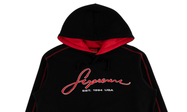 Contrast Embroidered Hoodie 
