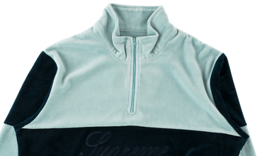Velour Half Zip Pullover 