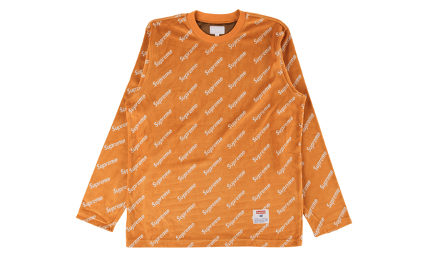 Velour Diagonal Logo L/S Top "FW 17"