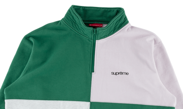 Color Blocked Half Zip Sweatshirt 