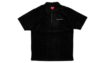 Croc Velour Zip Polo 