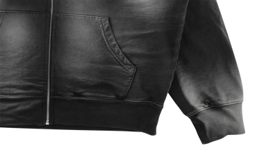 Bleached Zip Up Sweatshirt 