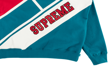 Diagonal Hooded Sweatshirt 