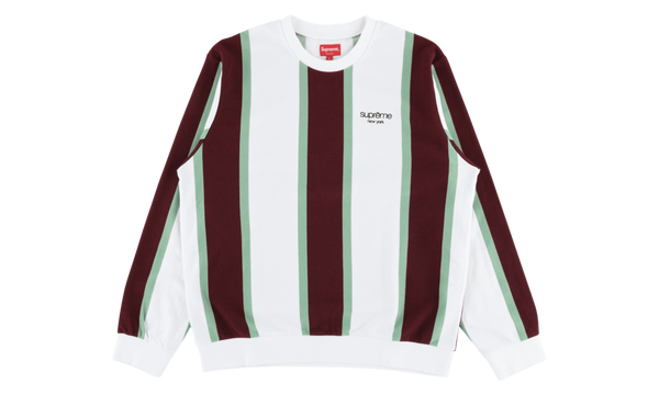 Vertical Striped Pique Crewneck "FW 17"