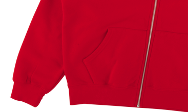 Contrast Zip Up Hooded Sweatshirt 