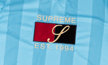 Leather Logo Mesh Stripe Top 
