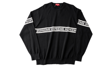 Logo Stripe Knit Top 