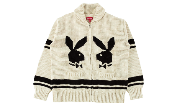 Playboy Shawl Collar Full Zip Sweater "FW 17"
